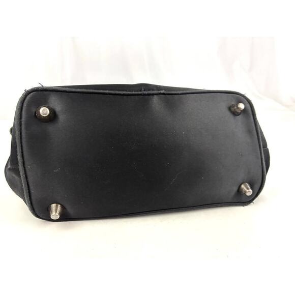 VTG Chico's Nylon Large Black Tote Bag 1990s Y2K - Picture 3 of 16